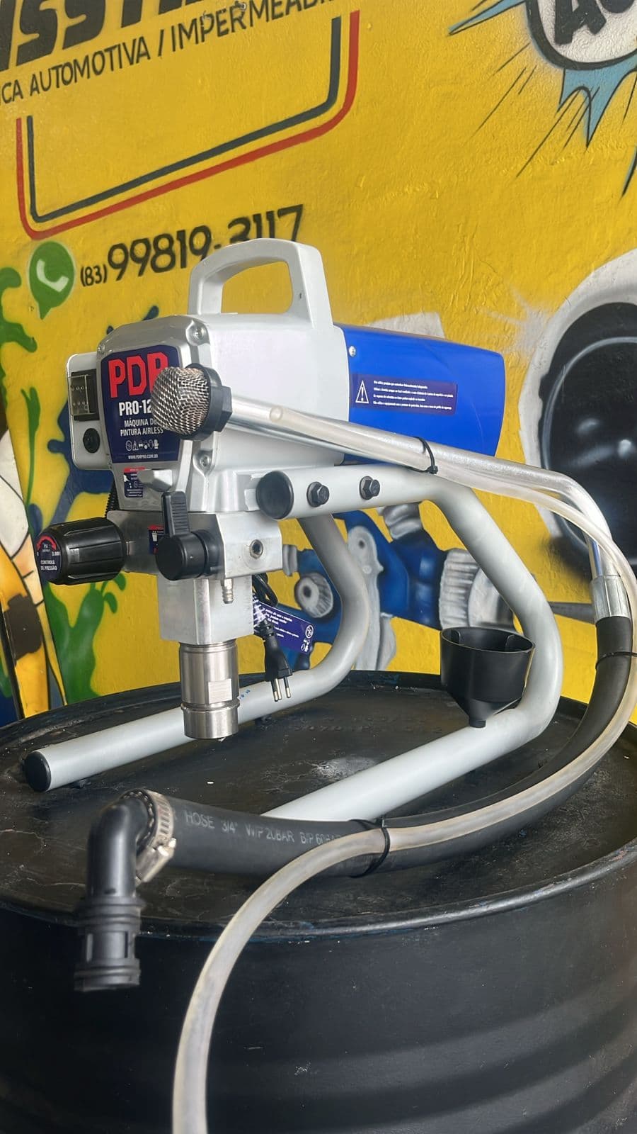 PDR Pro-120 Airless na fachada
